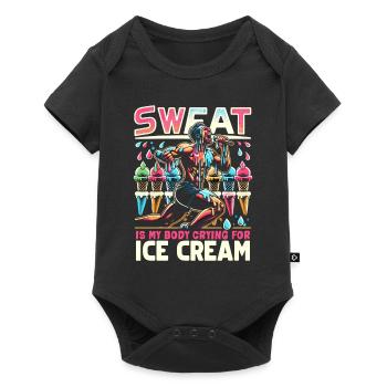 Musculation, Powerlifting, Haltération, Fitness - Body à manches courtes Premium Bébé - noir - Devant