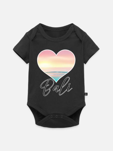 Bali - Indonesien - Baby Premium Kurzarmbody - Schwarz