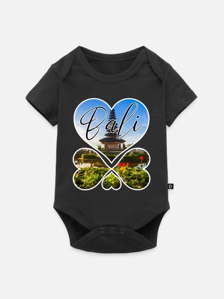 Bali - Indonesien - Baby Premium Kurzarmbody - Schwarz