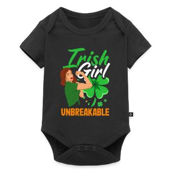 Drôle d’irlandais Irlande cadeau - Body à manches courtes Premium Bébé - noir - Devant