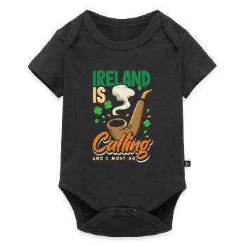 Drôle d’irlandais Irlande cadeau - Body à manches courtes Premium Bébé - noir - Devant