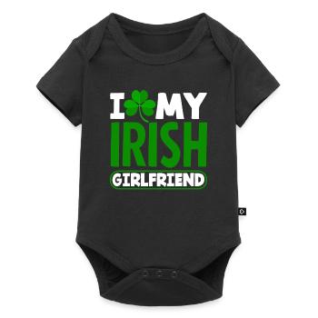 Drôle d’irlandais Irlande cadeau - Body à manches courtes Premium Bébé - noir - Devant