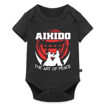 Aikido Aikido The Art Of Peace - Baby Premium short-sleeve bodysuit - black - Front