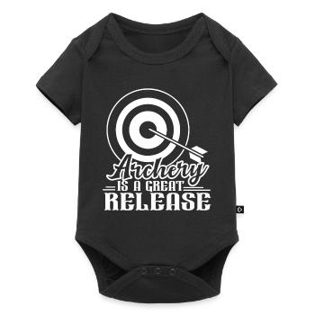 Archery Archery is a Great Release - Baby Premium short-sleeve bodysuit - black - Front