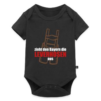 Zieht den Bayern die Leverhosen aus - Baby Premium Kurzarmbody - Schwarz - Vorne