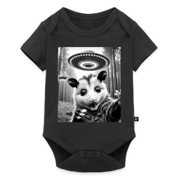 Opossum Possum Animal - Baby Premium short-sleeve bodysuit - black - Front