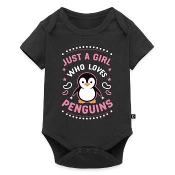 Penguin Penguin Animal - Baby Premium short-sleeve bodysuit - black - Front