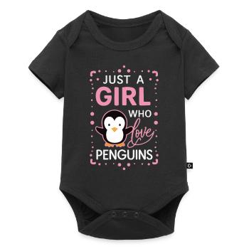 Penguin Penguin Animal - Baby Premium short-sleeve bodysuit - black - Front