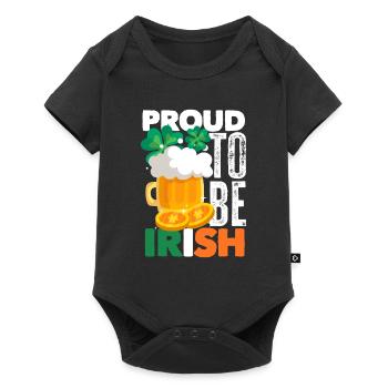 Drôle d’irlandais Irlande cadeau - Body à manches courtes Premium Bébé - noir - Devant