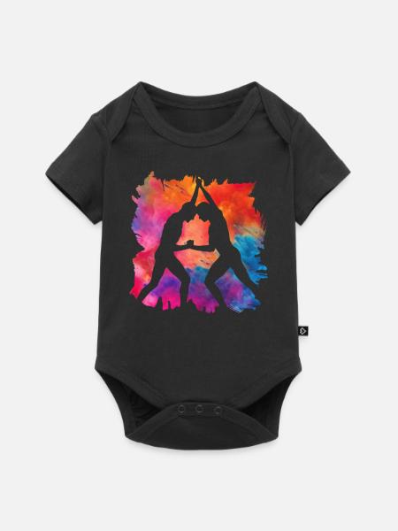 Ringen - Baby Premium Kurzarmbody - Schwarz