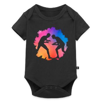 Wrestling - Baby Premium short-sleeve bodysuit - black - Front