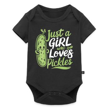 Cucumber, Pickle, Pickle, Food Dill - Baby Premium short-sleeve bodysuit - black - Front