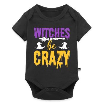 Witches Be Crazy Hexerei-Enthusiast - Baby Premium Kurzarmbody - Schwarz - Vorne