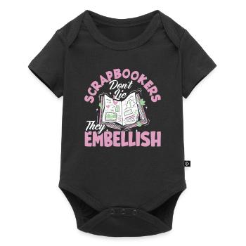 Memory Book, Scrapbook, Scrapbook, Scrapbook, Scrapbook - Baby Premium short-sleeve bodysuit - black - Front