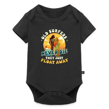 Surfer Old Surfer Never Die Float Away - Baby Premium short-sleeve bodysuit - black - Front