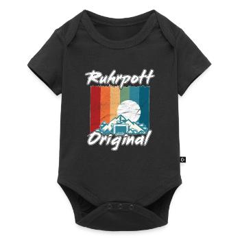 Ruhrpott Original Retro Sunset Mine - Body à manches courtes Premium Bébé - noir - Devant