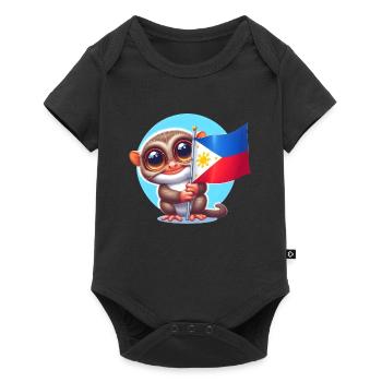 Tarsier Philippines - Body à manches courtes Premium Bébé - noir - Devant
