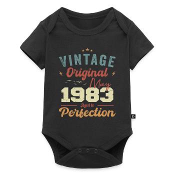 May 1983 Birthday May 1983 Gift May 1983 - Baby Premium short-sleeve bodysuit - black - Front