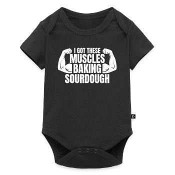 Baker - Baby Premium short-sleeve bodysuit - black - Front