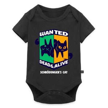 Physik Quanten Nerd Dead + Alive Schrödingers - Baby Premium Kurzarmbody - Schwarz - Vorne