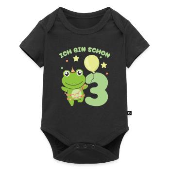 I've Been 3 Frogs Birthday Kids - Baby Premium short-sleeve bodysuit - black - Front