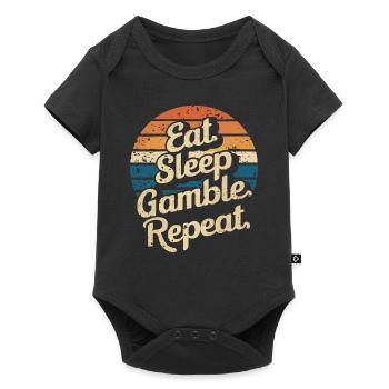 Casino Jeux de hasard Casino Las Vegas Joueurs - Body à manches courtes Premium Bébé - noir - Devant