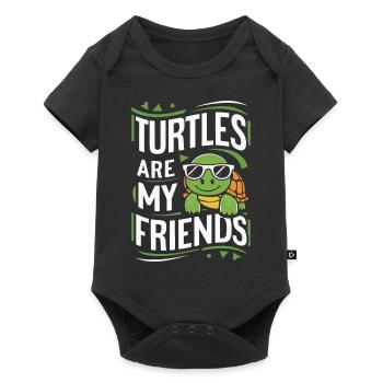 Frog Toad - Baby Premium short-sleeve bodysuit - black - Front