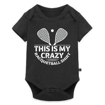 C’est ma chemise de racquetball folle Racquetball - Body à manches courtes Premium Bébé - noir - Devant