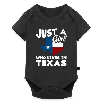 Fille qui aime le Texas - Body à manches courtes Premium Bébé - noir - Devant