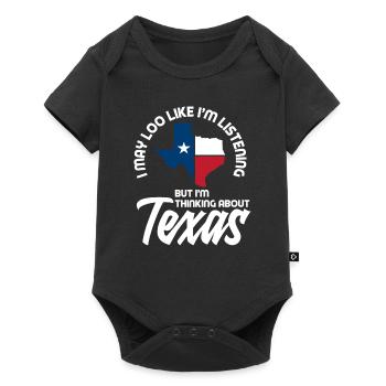 Fierté de l’État du Texas - Body à manches courtes Premium Bébé - noir - Devant