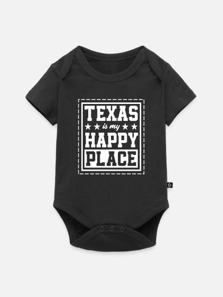 Texas Lieblingsplatz - Baby Premium Kurzarmbody - Schwarz