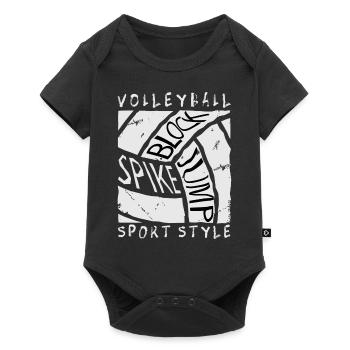 Volleyball - Baby Premium short-sleeve bodysuit - black - Front