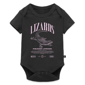 Phelsuma laticauda Day Gecko Lizard Keeper - Baby Premium short-sleeve bodysuit - black - Front