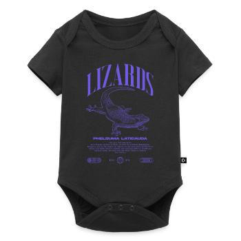 Phelsuma laticauda Day Gecko Lizard Keeper - Baby Premium short-sleeve bodysuit - black - Front