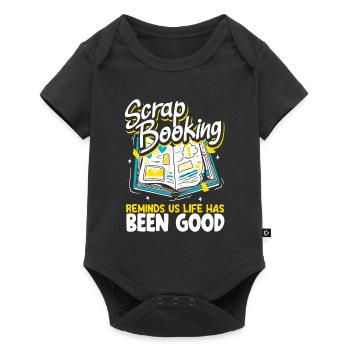 Memory Book, Scrapbook, Scrapbook, Scrapbook, Scrapbook - Baby Premium short-sleeve bodysuit - black - Front