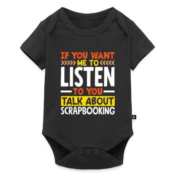 Memory Book, Scrapbook, Scrapbook, Scrapbook, Scrapbook - Baby Premium short-sleeve bodysuit - black - Front