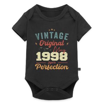 Mai 1998 Anniversaire Mai 1998 Cadeau Mai 1998 - Body à manches courtes Premium Bébé - noir - Devant