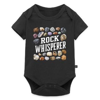 Geologie-steinjagd Achat-jäger-steinsammeln - Baby Premium Kurzarmbody - Schwarz - Vorne