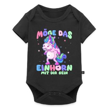 Drôle, Créature Mythique, Dinosaure, Drôle - Body à manches courtes Premium Bébé - noir - Devant