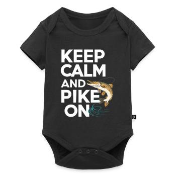 Northern Pike Fisherman Pike Fishing Rod Pike Fish - Baby Premium short-sleeve bodysuit - black - Front