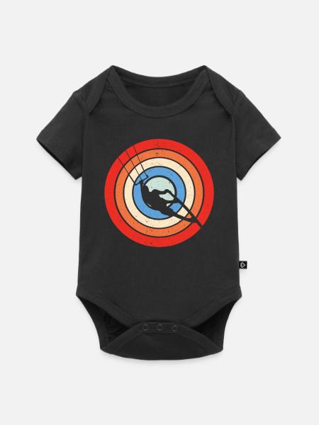 Kitesurfing - Baby Premium Kurzarmbody - Schwarz