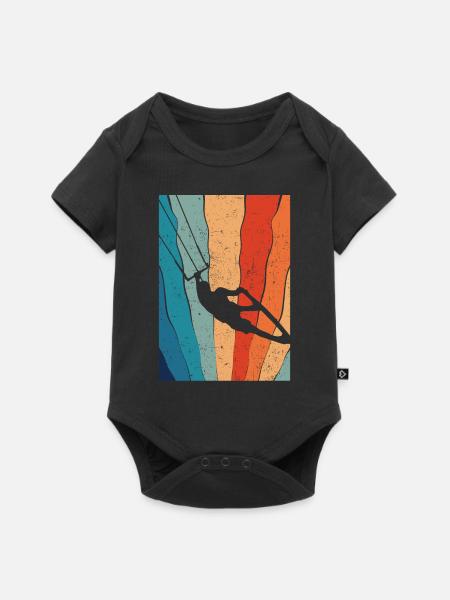 Kitesurfing - Baby Premium Kurzarmbody - Schwarz