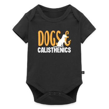 Calisthenics Training Fitness Workout - Baby Premium short-sleeve bodysuit - black - Front