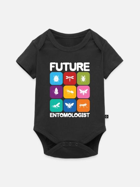 Future Entomologist - Baby Premium Kurzarmbody - Schwarz