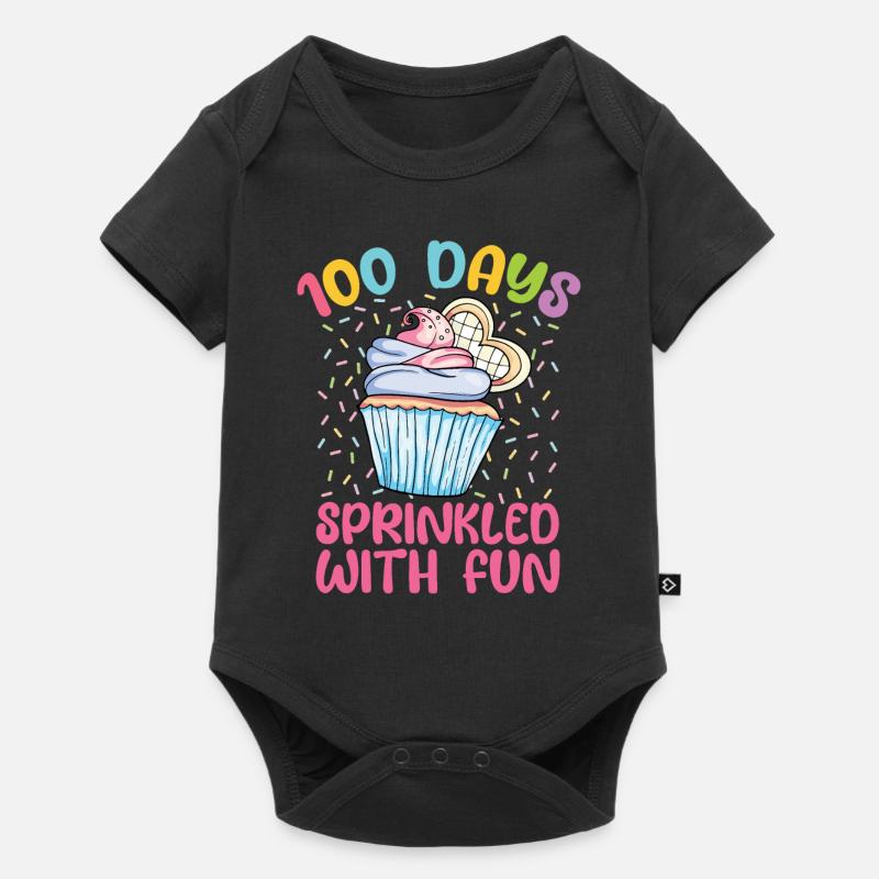 Cupcake Muffin Backen Geschenk - Baby Premium Kurzarmbody - Schwarz