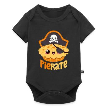 Cake Pirate - Baby Premium short-sleeve bodysuit - black - Front