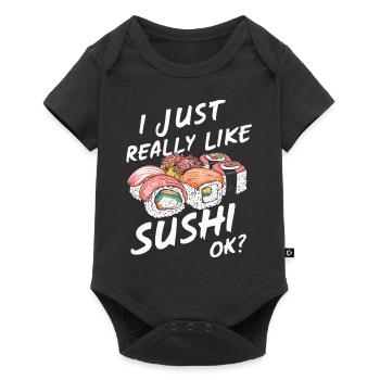 Sushi Cuisine Japonaise Maki Sushi Kawaii - Body à manches courtes Premium Bébé - noir - Devant