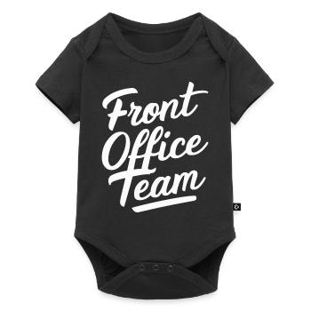 Front Office Schule Sekretärin - Baby Premium Kurzarmbody - Schwarz - Vorne