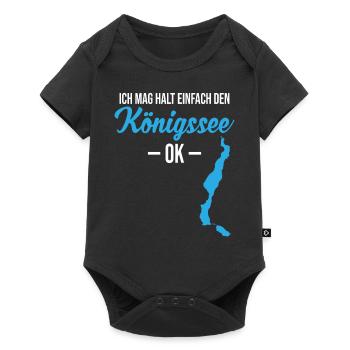 Königssee, simply great - To be clear! - Baby Premium short-sleeve bodysuit - black - Front