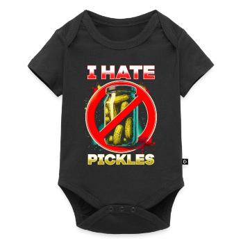 I hate pickles - Baby Premium short-sleeve bodysuit - black - Front